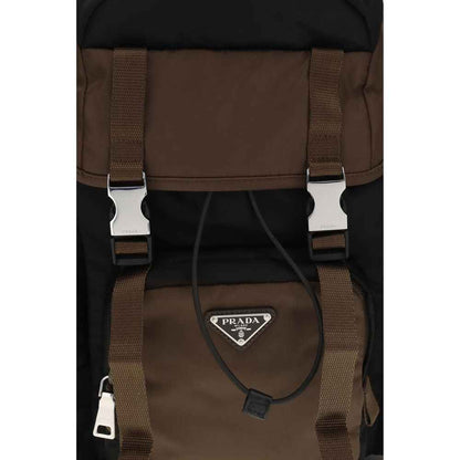 Brown Recycled Polyamide Backpack