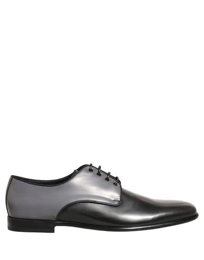 Black Leather Men Derby Dress Formal Shoes