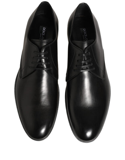 Dress Black Leather Lace Up Derby Men Shoes