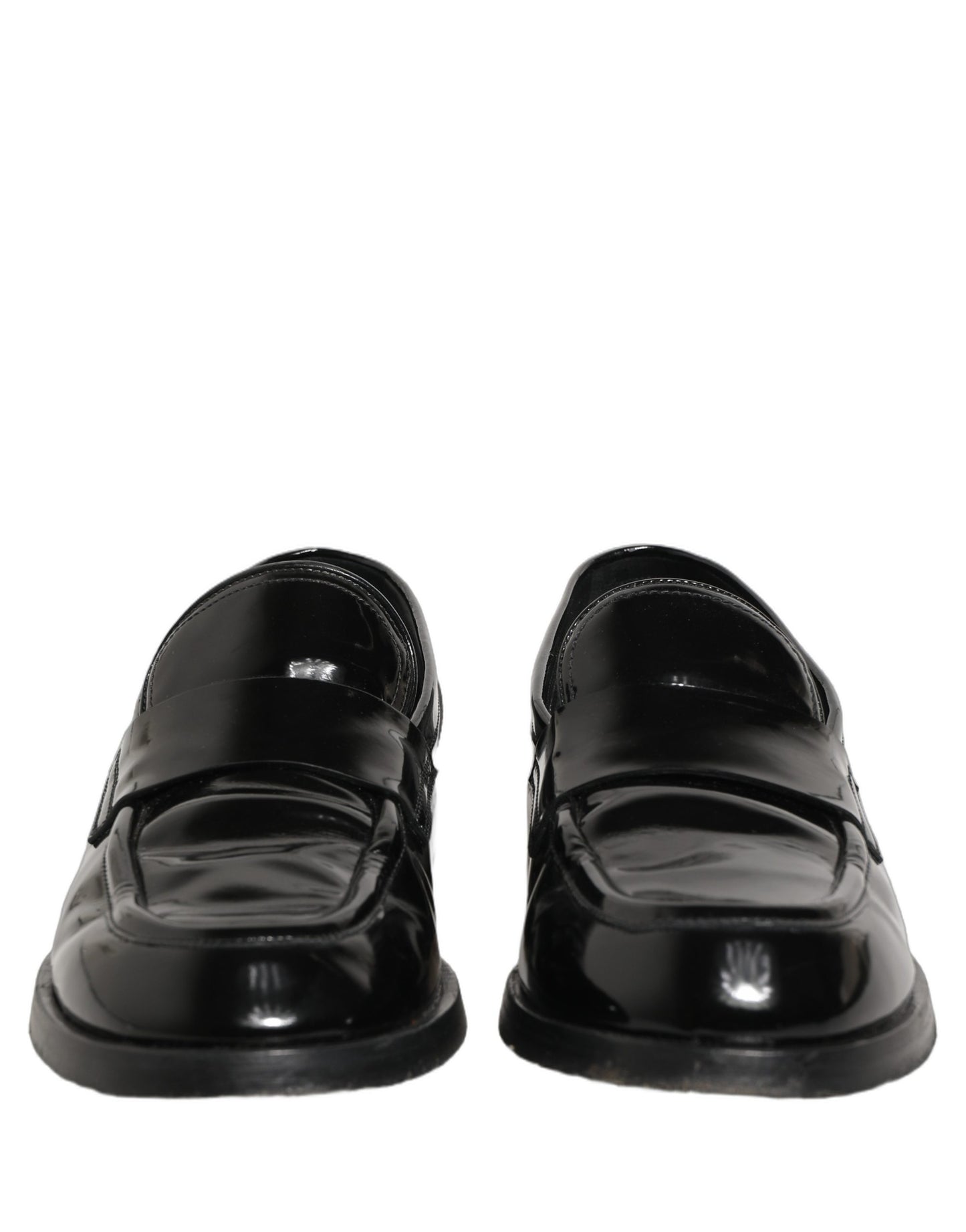Black Leather Formal Men Dress Loafers Shoes
