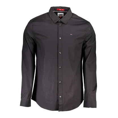 Black Cotton Men's Shirt