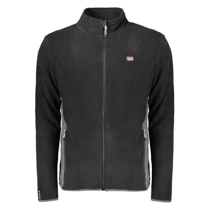Black Polyester Mens Sweatshirt