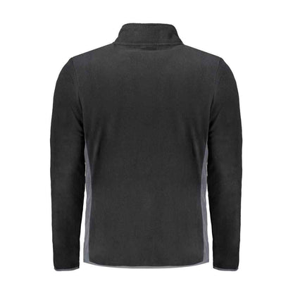 Black Polyester Mens Sweatshirt