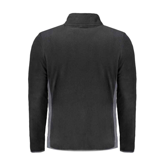 Black Polyester Mens Sweatshirt