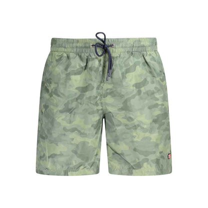 Green Polyester Shorts