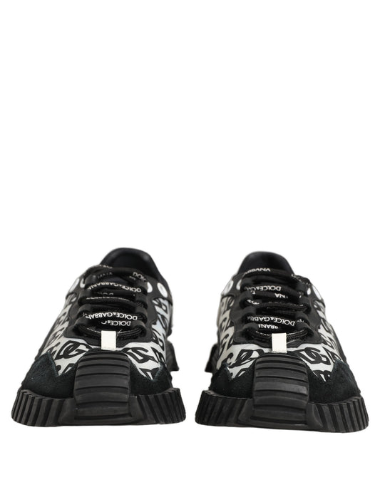 Black Logo Lace Up Low Top NS1 Men Sneakers Shoes