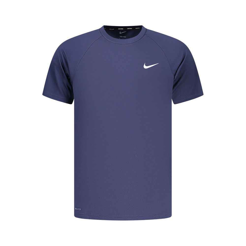 Blue Polyester Men's T-Shirt