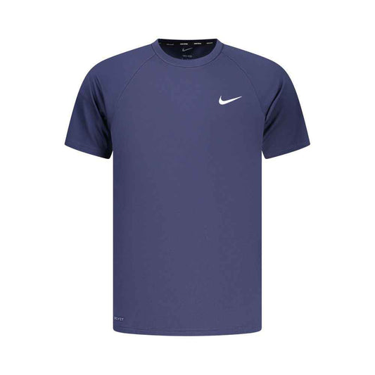 Blue Polyester Men's T-Shirt