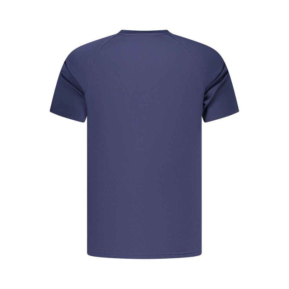 Blue Polyester Men's T-Shirt