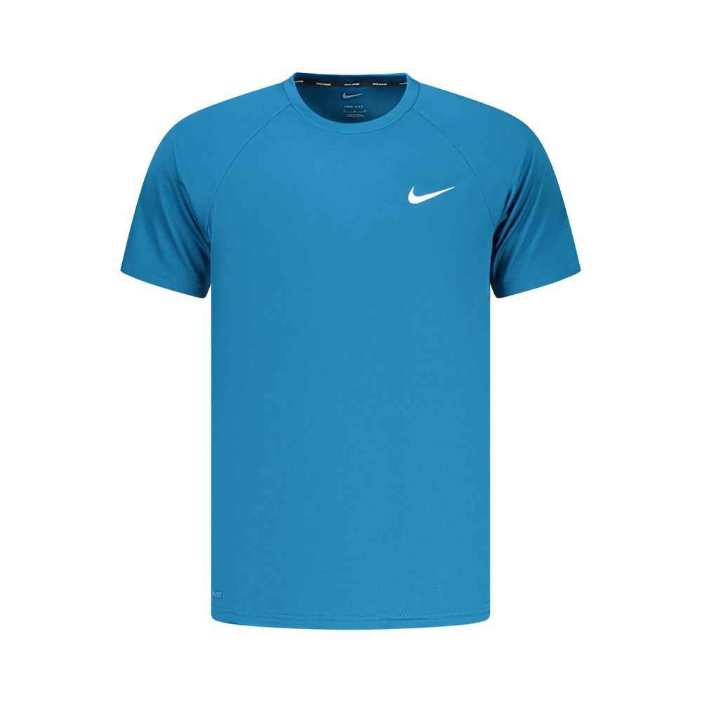Blue Polyester Men's T-Shirt