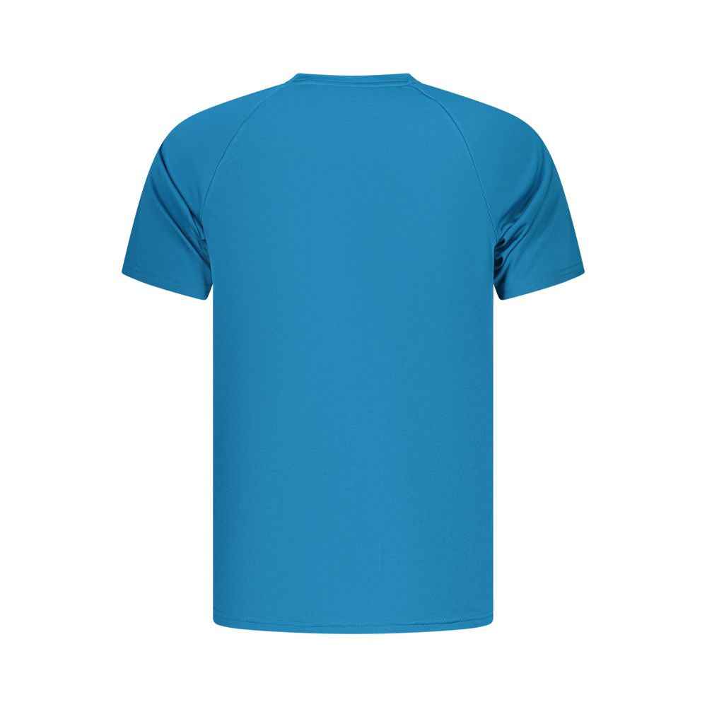 Blue Polyester Men's T-Shirt