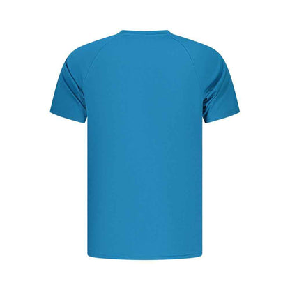 Blue Polyester Men's T-Shirt