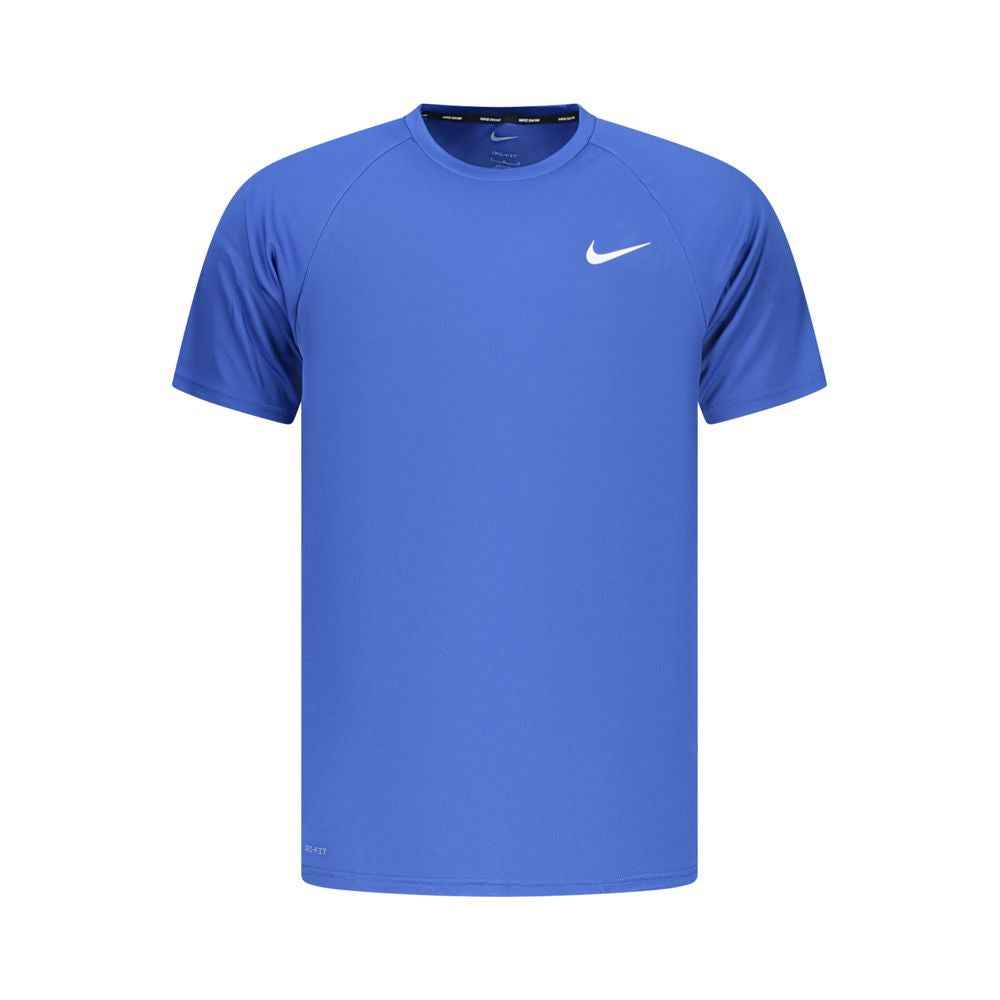 Blue Polyester Men's T-Shirt