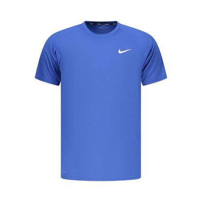 Blue Polyester Men's T-Shirt