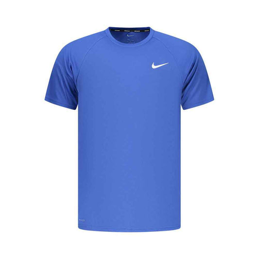 Blue Polyester Men's T-Shirt