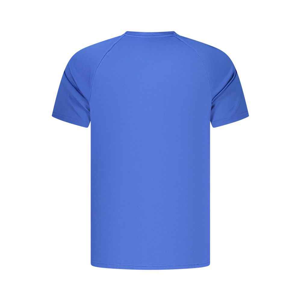 Blue Polyester Men's T-Shirt