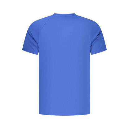 Blue Polyester Men's T-Shirt