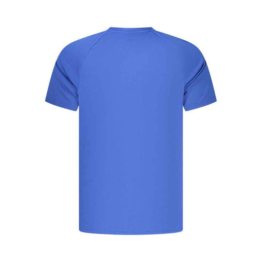 Blue Polyester Men's T-Shirt