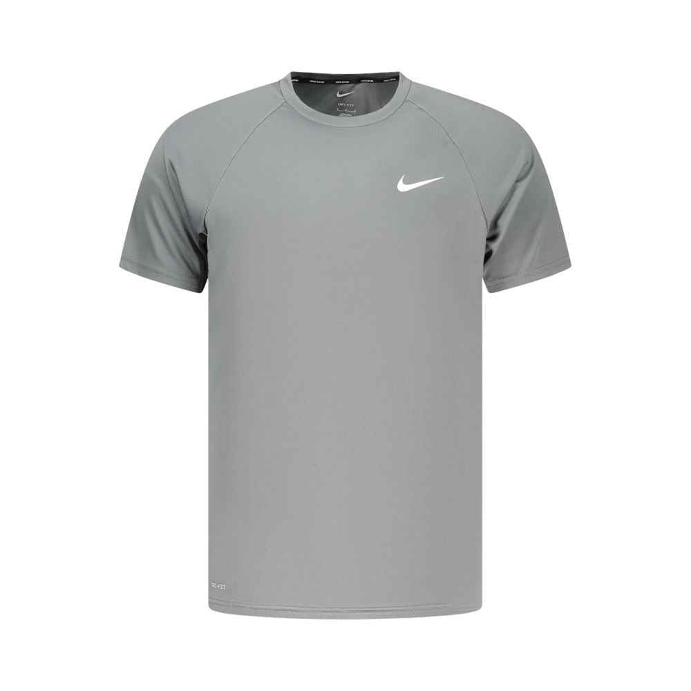 Gray Polyester Men's T-Shirt