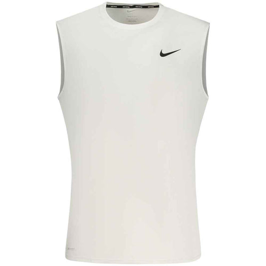 White Polyester Men's Tank