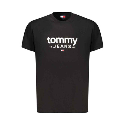 Black Cotton Mens T-Shirt