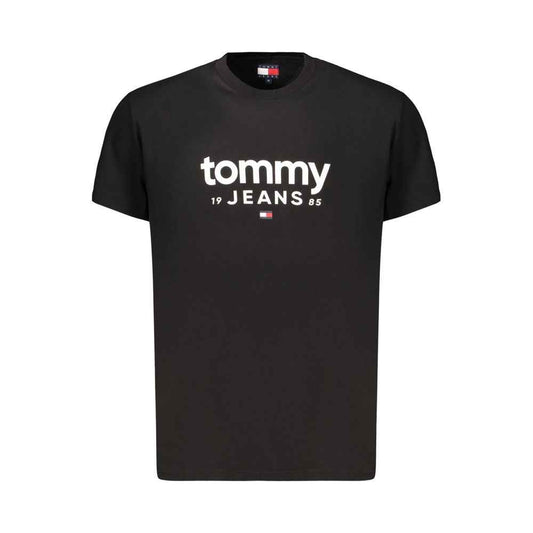 Black Cotton Mens T-Shirt