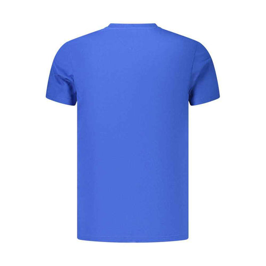 Blue Cotton Men's T-Shirt