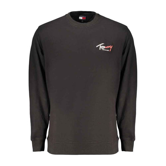 Black Cotton Sweatshirt