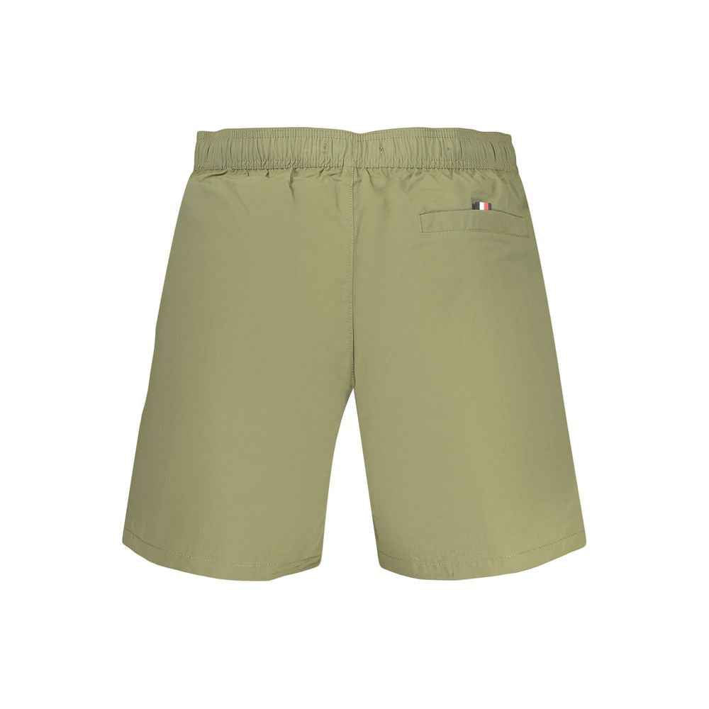 Green Polyester Swim Shorts