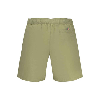 Green Polyester Swim Shorts