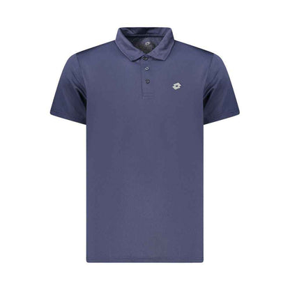 Blue Polyester Polo Shirt