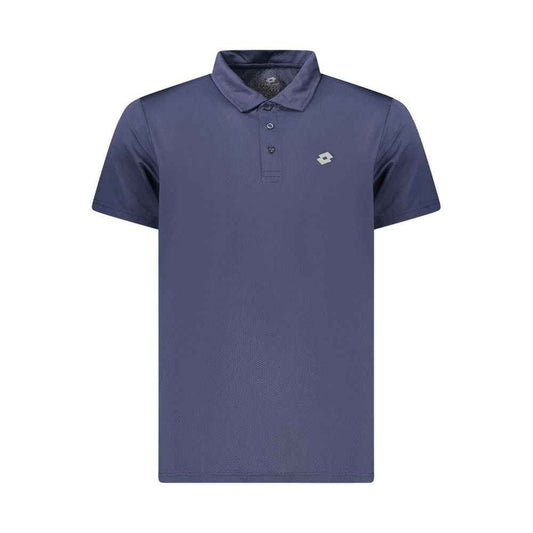 Blue Polyester Polo Shirt