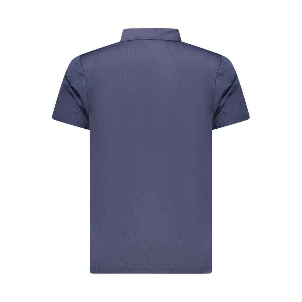Blue Polyester Polo Shirt