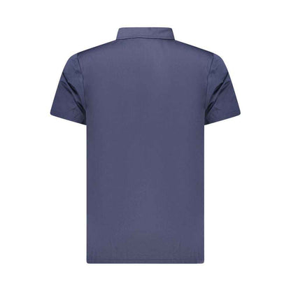 Blue Polyester Polo Shirt