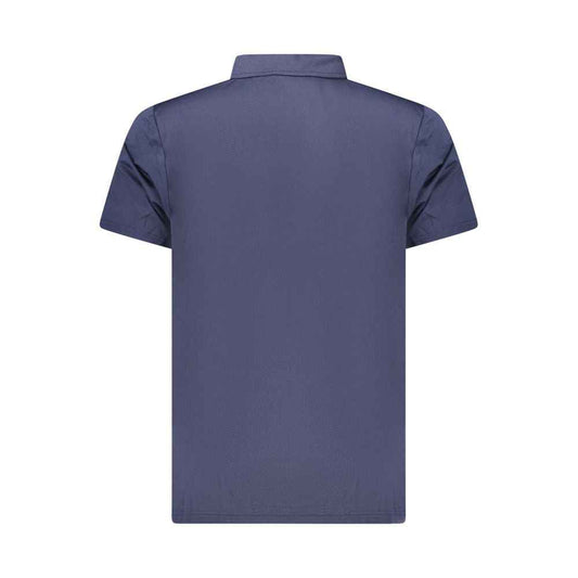 Blue Polyester Polo Shirt