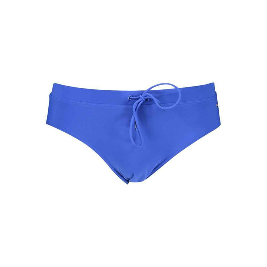 Blue Polyester Swim Briefs