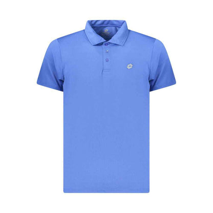 Blue Polyester Polo Shirt