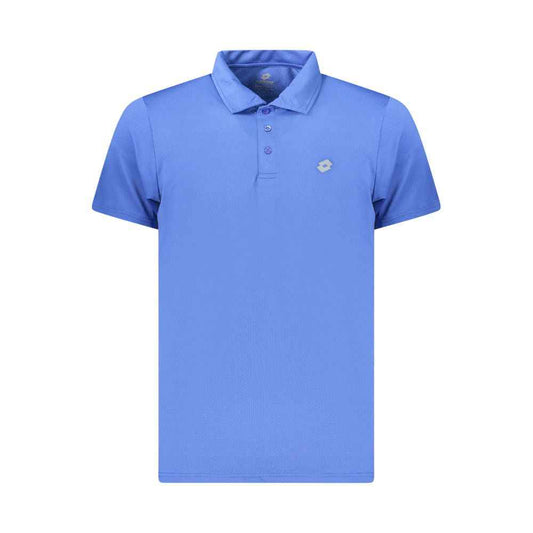 Blue Polyester Polo Shirt