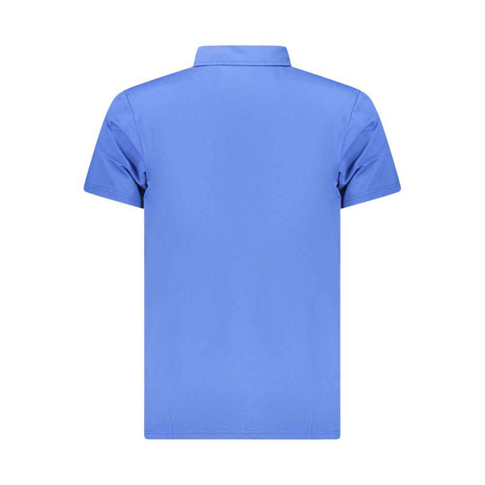 Blue Polyester Polo Shirt