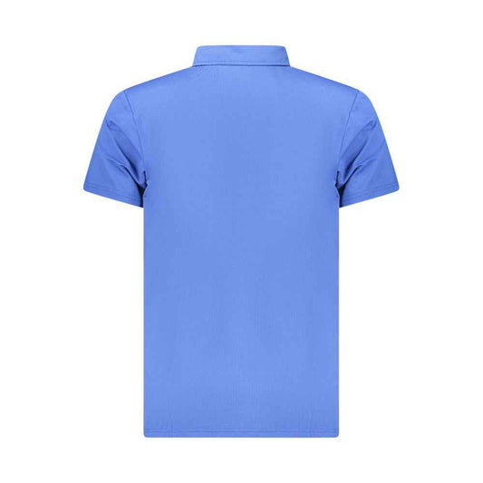 Blue Polyester Polo Shirt