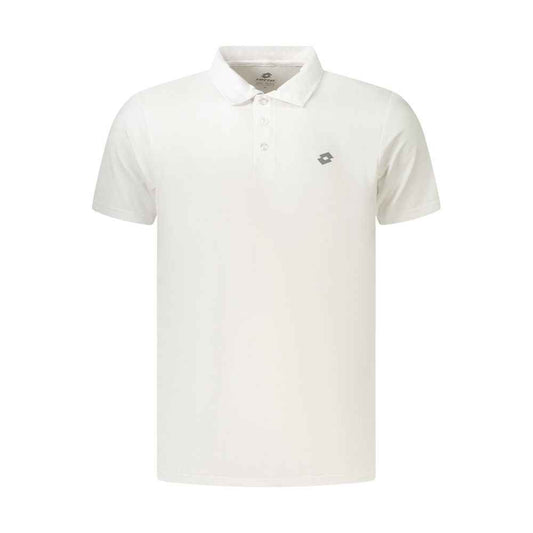 White Polyester Polo Shirt