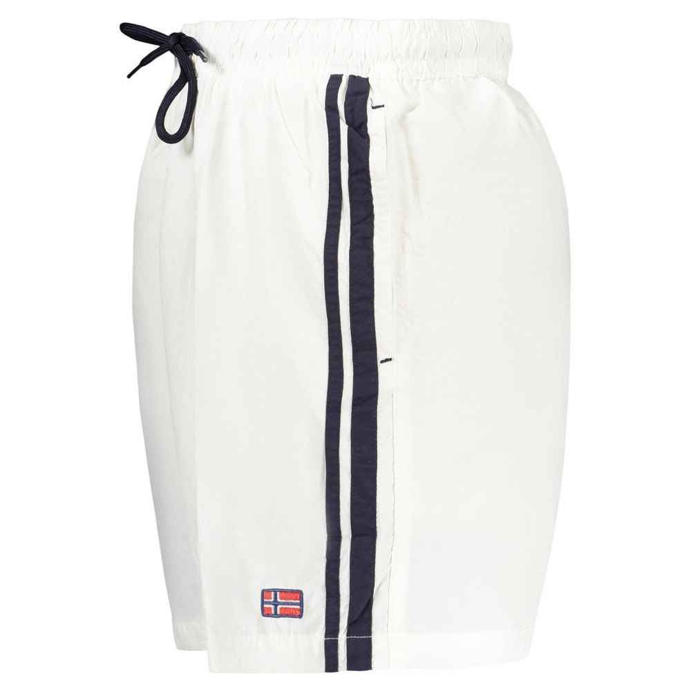 White Polyamide Swim Shorts