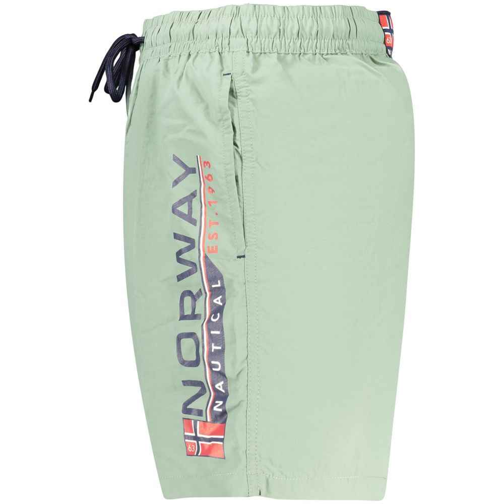 Green Polyamide Swim Shorts