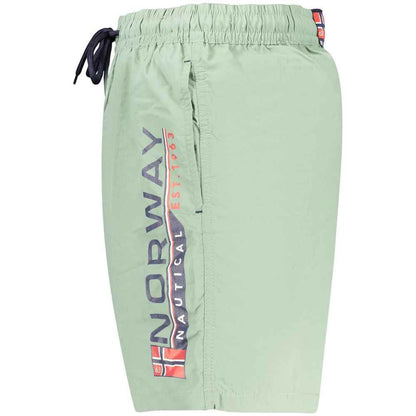 Green Polyamide Swim Shorts