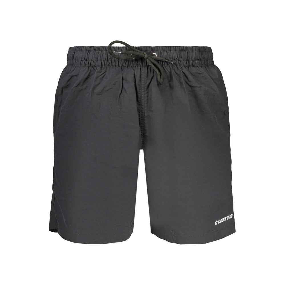 Black Polyamide Men's Swimwear