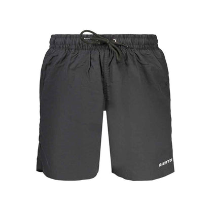 Black Polyamide Men's Swimwear