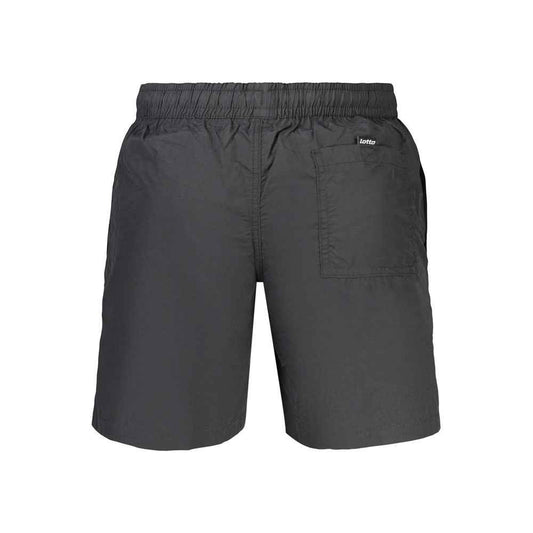 Black Polyamide Men's Swimwear