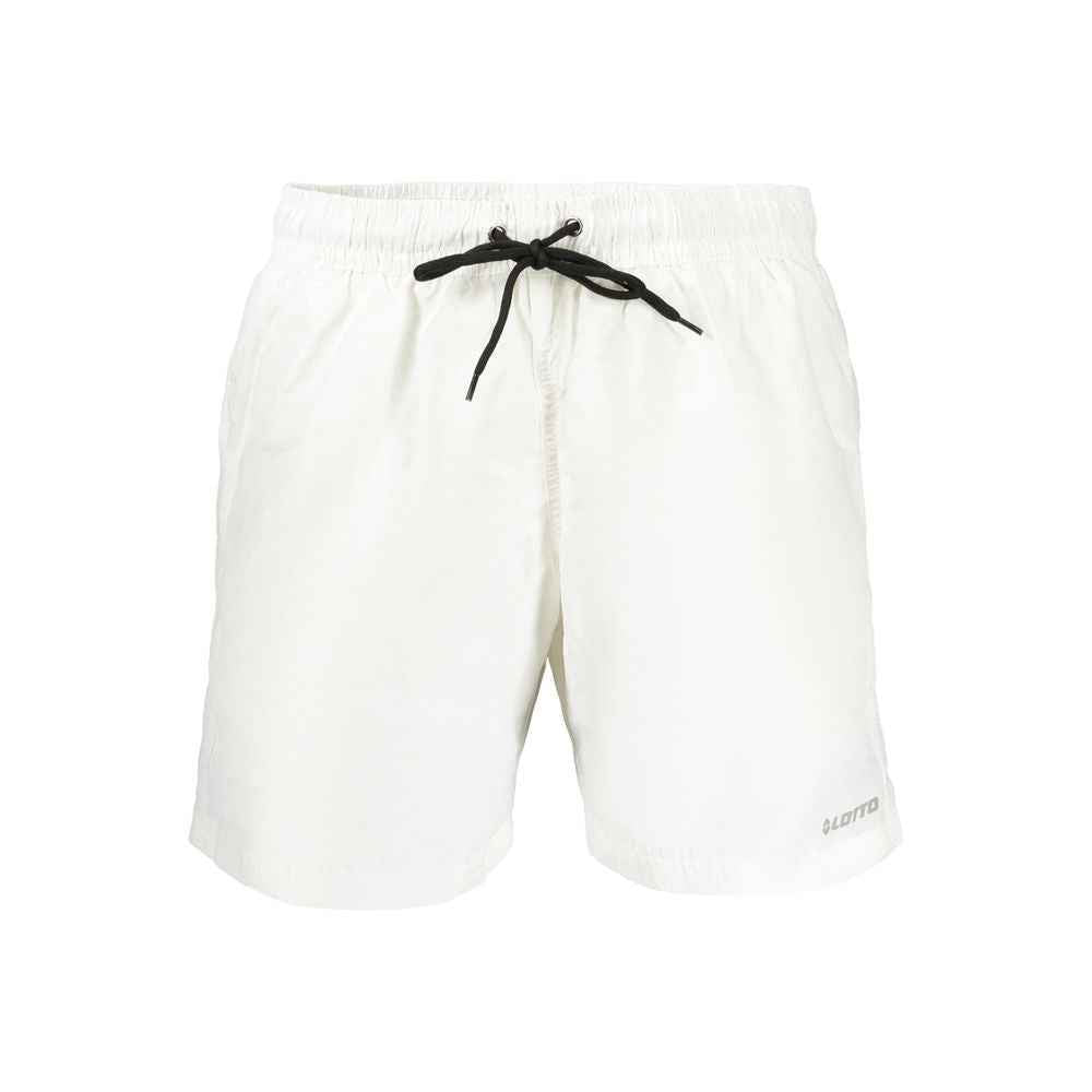 White Polyamide Men's Swimwear