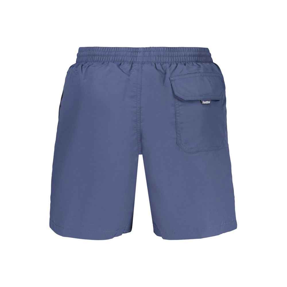 Blue Poliammide Men's Swimshorts