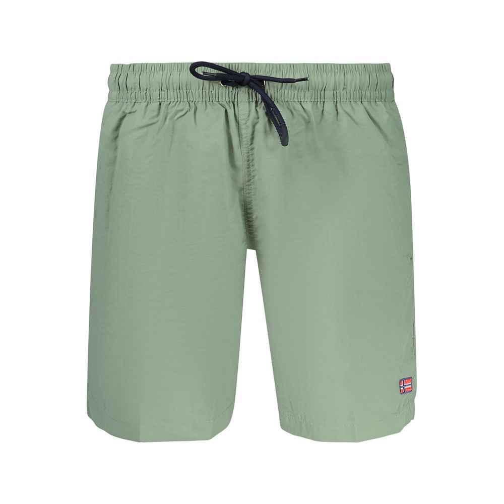 Green Polyamide Men's Swimwear